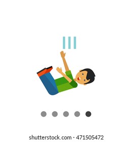 Boy Falling Vector Icon