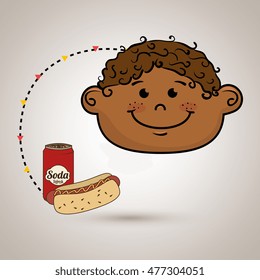 boy fast food