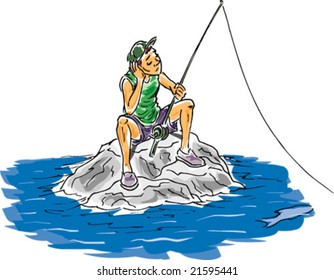 Boy Fishing