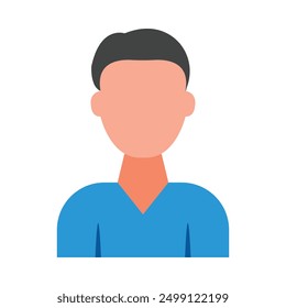 Boy Flat Icon Design For Personal nad Commercial Use