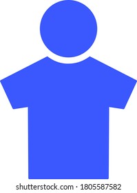 Boy flat vector illustration. An isolated icon on a white background.