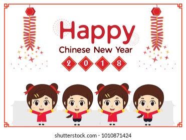 boy and friends in traditional. vector