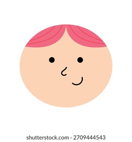 boy funny cartoon face element