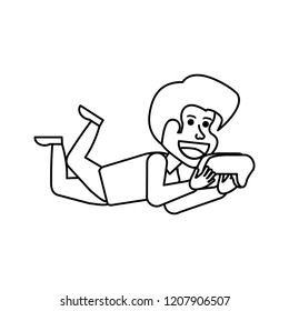 boy with game control character