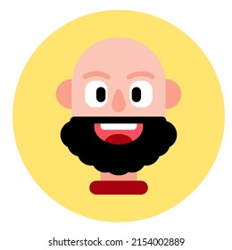 boy geek flat avatar cartoon for profile picture or nonfungible token nft 