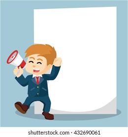 boy with giant paper