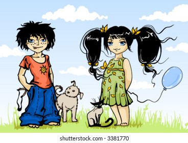 Boy and girl