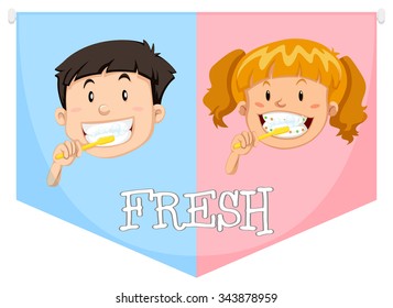 someone brushing their teeth clipart images