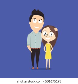 boy and girl character