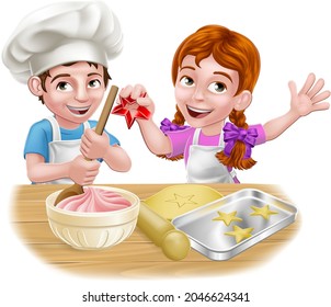 1,579 Girl baking cookies cartoon Images, Stock Photos & Vectors ...