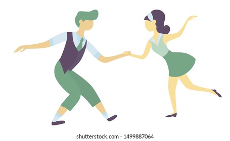 boy and girl dance lindihop retro dance love friendship