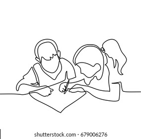 Kid Studying Sketch Images Stock Photos Vectors Shutterstock