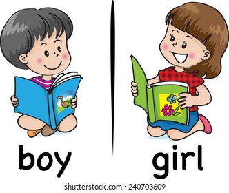 boy and girl face