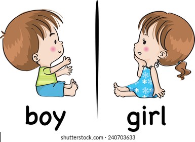 boy and girl face