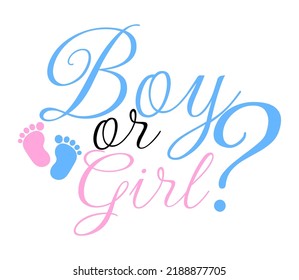 Boy Or Girl, Gender Reveal, Baby shower