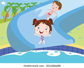 Boy and girl having fun 2D cartoon concept for banner, website, illustration, landing page, flyer, etc.