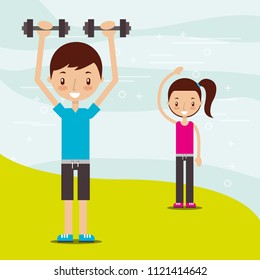 boy and girl healthy good habits