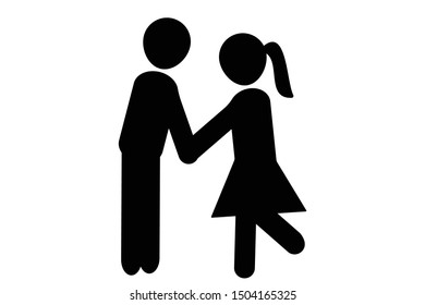 Boy and girl icon vector