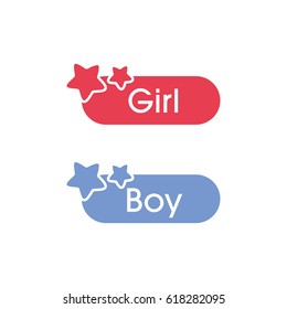 Boy and girl logos