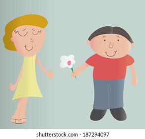 Boy and Girl in Love 