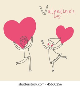 Boy and girl in love