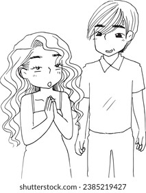 boy girl lover romance cartoon