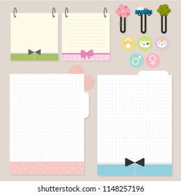 boy & girl note pads