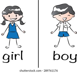 boy and girl signs