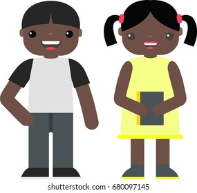 boy and girl students