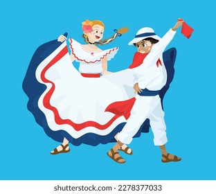 boy and girl in a typical dance