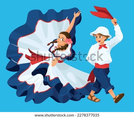 boy and girl in a typical dance