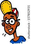 Boy with glasses vector illustration