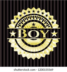 Boy gold emblem