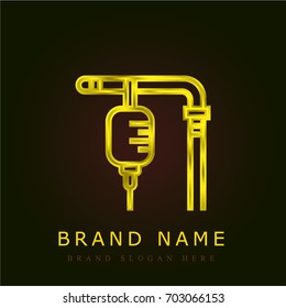 Boy golden metallic logo