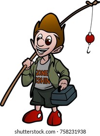 boy gone fishing