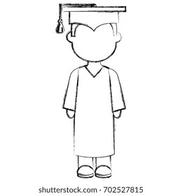 boy graduated avatar character