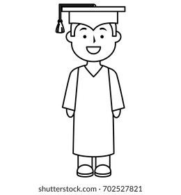 boy graduated avatar character