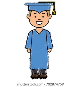 boy graduated avatar character