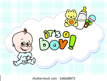 it's a boy greeting card