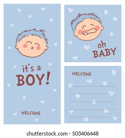 it's a boy greeting card