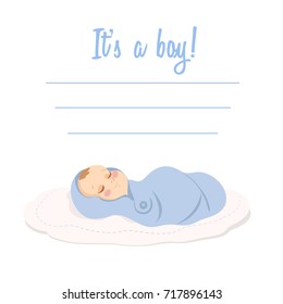 It's a boy. greeting card
