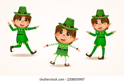 The boy Greeting Happy St. Patrick's Day charector to event of vector