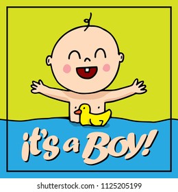 It’s a boy greetings poster