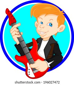 boy guitar player