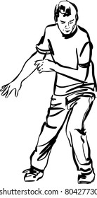 Boy guy dancing breakdance