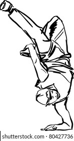 Boy guy dancing breakdance