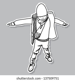 Boy - Hand Drawn