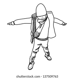 Boy - Hand Drawn