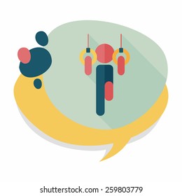 Boy hanging horizontal bar flat icon with long shadow,eps10