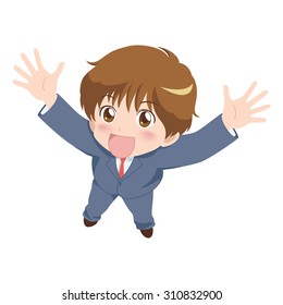 boy happy